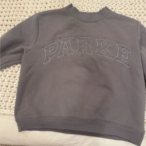 Parke grey Sweatshirt with Label